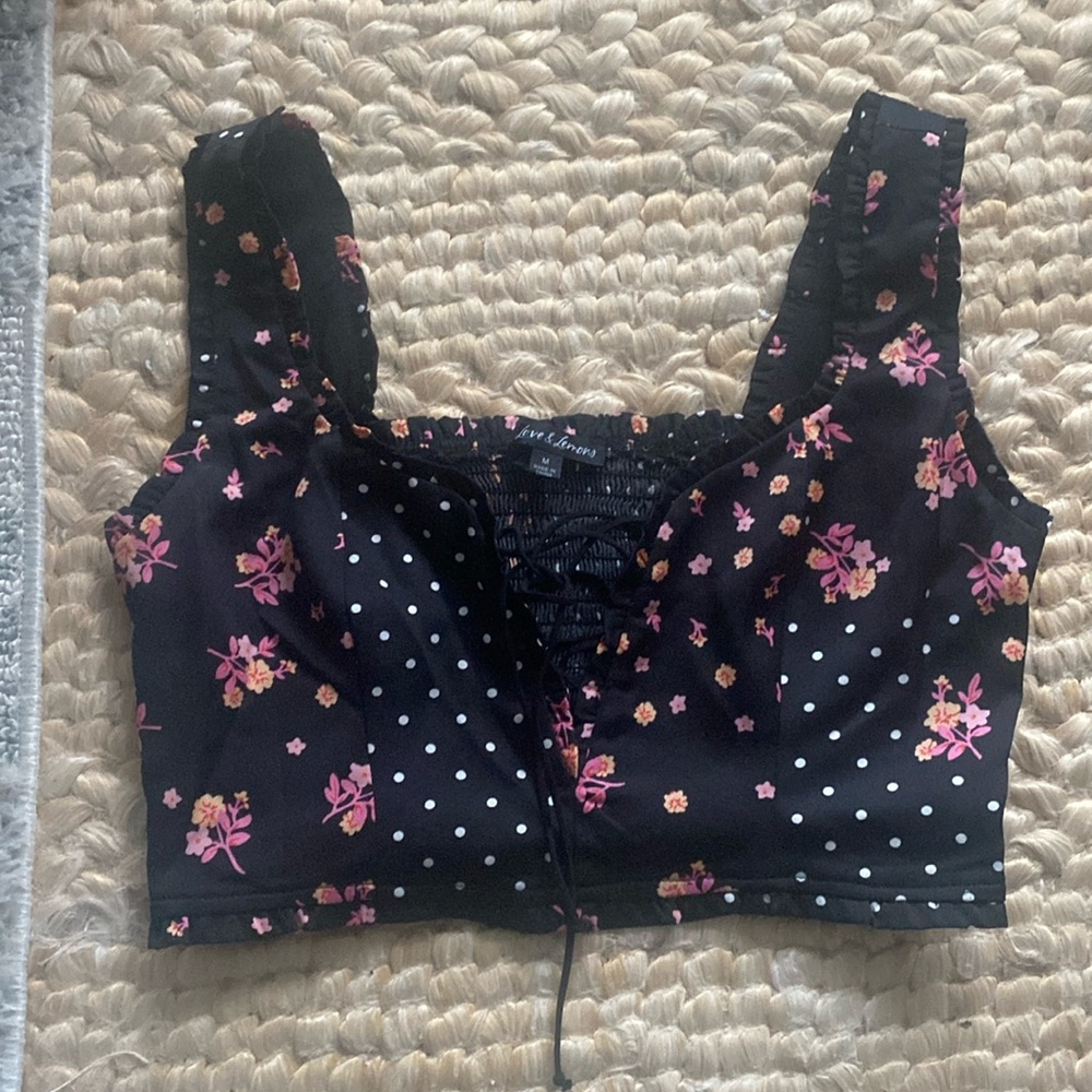 For love and lemons M cropped top